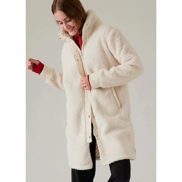 Athleta Jackets & Blazers - Athleta Cozy Day Hybrid‎ Coat Long Sherpa Jacket Women's Plus Size 1X